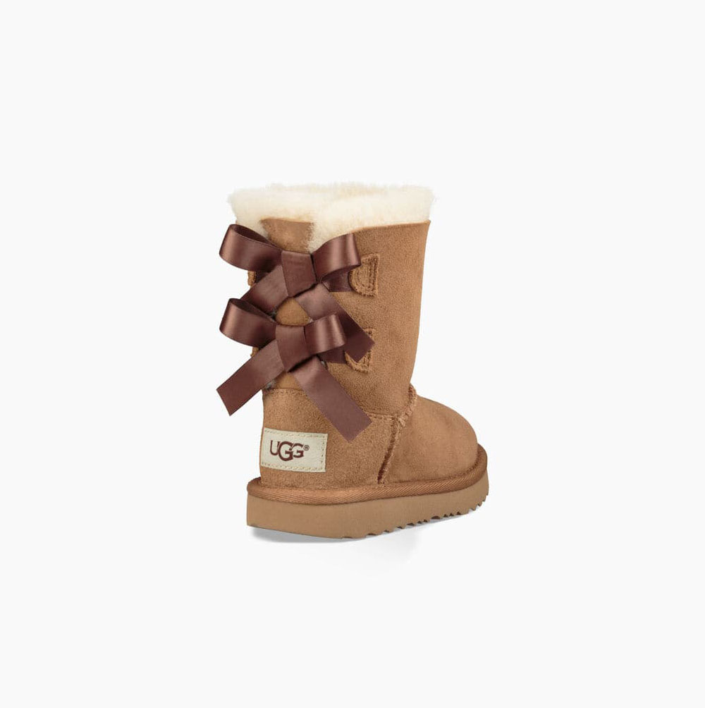 UGG Bailey Bow II - Boots Småbarn - Brune (NO-D741)